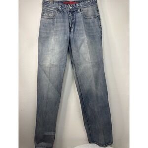 Rock&Roll Double Barrel Straight Relaxed Grey Thread 32x36 Western Cowboy